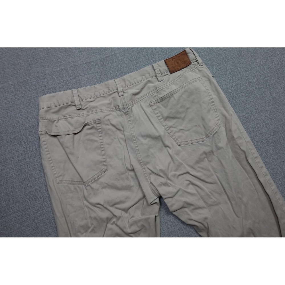Polo Ralph Lauren Cargo Shorts Mens 54B Beige Canvas Big Tall 12 Inseam Pockets